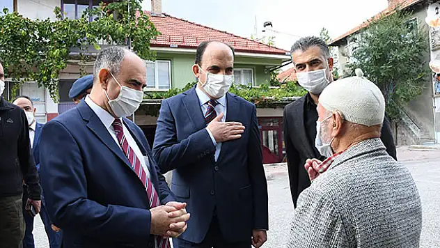Vali Özkan ve Başkan Altay Derebucak'ta vatandaşlarla buluştu