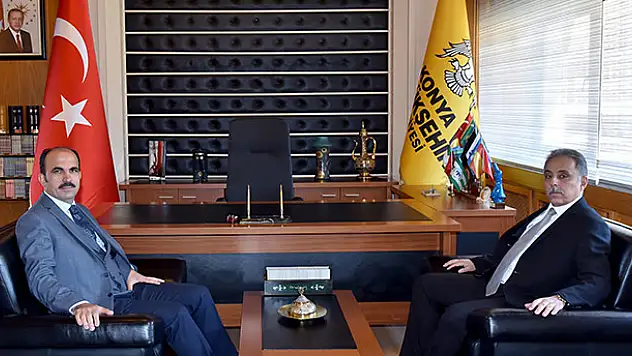 Vali Toprak ve Rektör Zorlu'dan Başkan Altay'a ziyaret