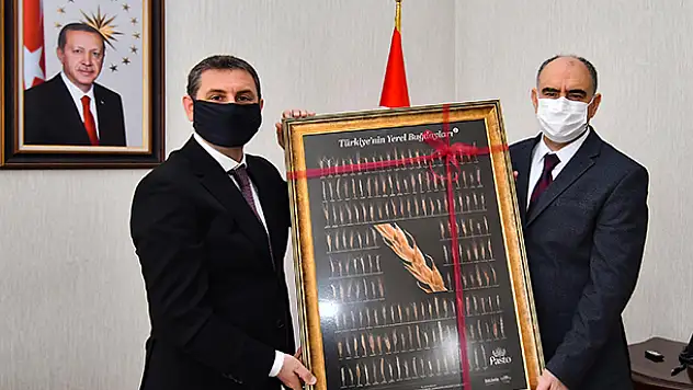 Vali Vahdettin Özkan, 'Türkiye Yerel Buğday Envanterinin Çıkarılması' Projesi hakkında bilgi aldı
