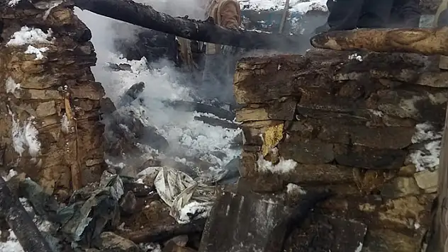 Van'da ahır yangını: 1 katır ile 50 keçi öldü

