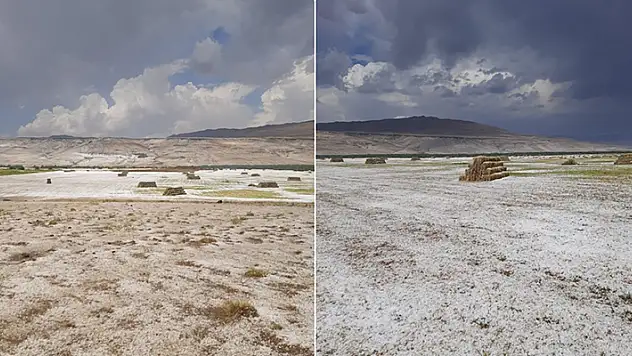 Van'da sağanak ve dolu etkili oldu
