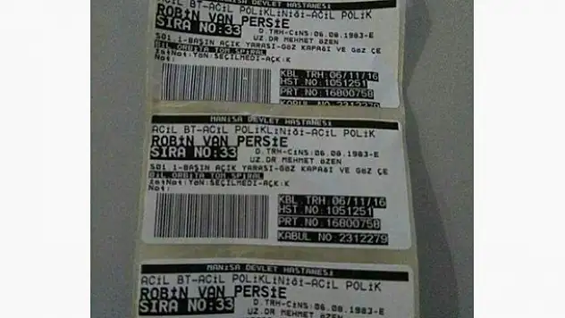 Van Persie acil sırasında