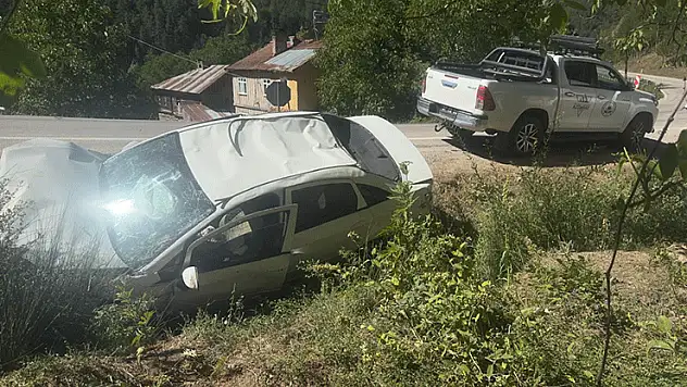 Virajı alamayan otomobil şarampolde takla attı: 1 ölü