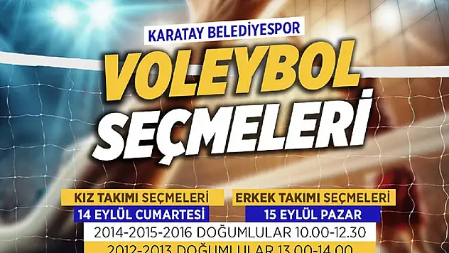 Voleybol altyapı seçmeleri başlıyor