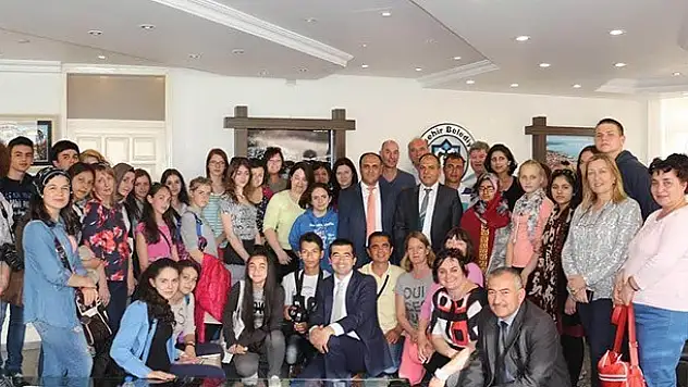 Yabancı öğrencilerden Beyşehir belediyesi'ne ziyaret