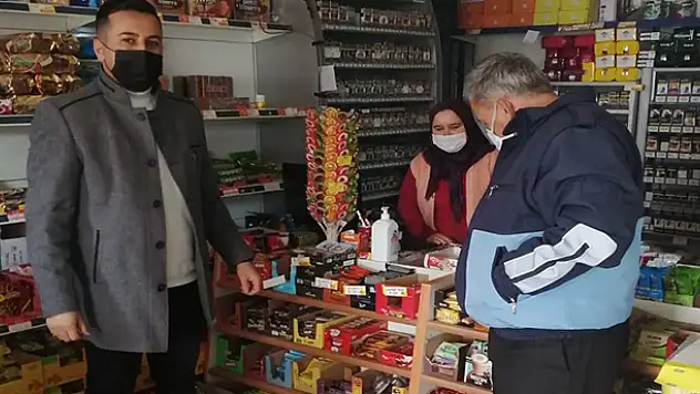 Yalıhüyük'de marketlerde fiyat denetimi yapıldı