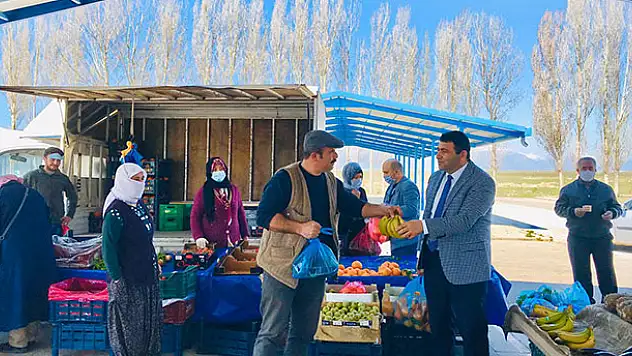 Yalıhüyük Kaymakamı Kılınç, pazarcı esnafını ziyareti