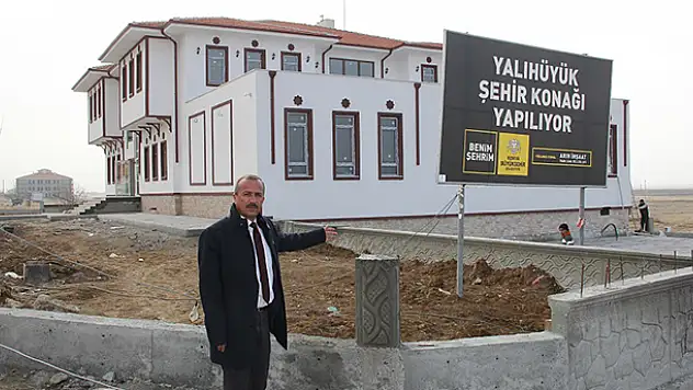 Yalıhüyük Şehir Konağı inşaatında sona gelindi