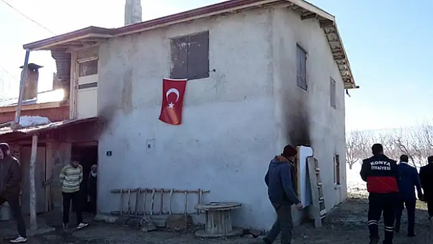 Yalıhüyük'te ev yangını