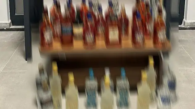 Yalova'da 72 şişe kaçak içki ele geçirildi
