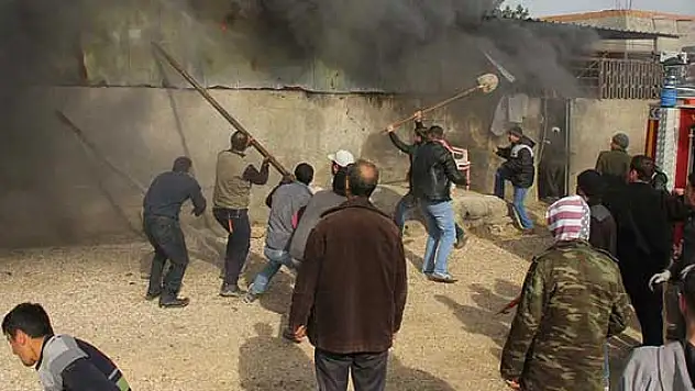 Yangında her şeyini kaybetti