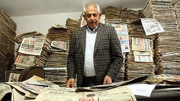 Yarım asırdır gazete arşivliyor