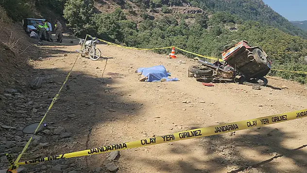 Yayla yolunda feci kaza: 1 ölü, 1 yaralı
