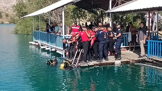 Yeğeninin düşen terliğini almak için baraj gölüne giren çocuktan acı haber