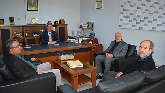 Yeni Meram'dan Haluk Yılmaz'a 'Hayırlı olsun' ziyareti
