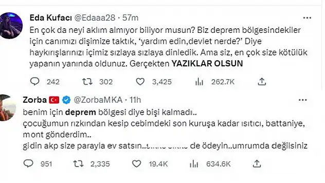 Yenilgiyi hazmedemeyip depremzedelere saldırdılar