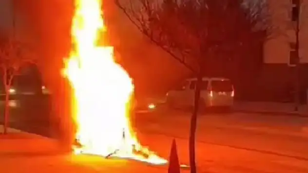 Yer: Düzce! Yakalanınca ateşe verdi
