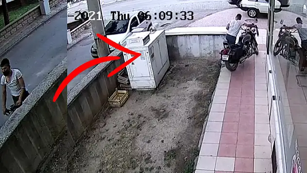 Yer Konya! Hırsızlık şüphelisi geldiği bisikleti bıraktı çaldığı motosiklet ile kaçtı
