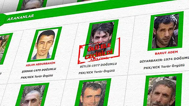 Yeşil listedeki terörist etkisiz hale getirildi