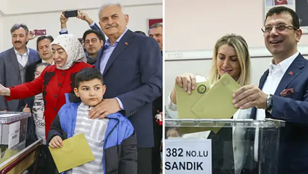 Yıldırım ve İmamoğlu oylarını kullandı