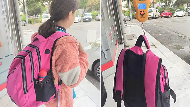 Yok mu bunun çözümü? Ağır okul çantaları hasta ediyor

