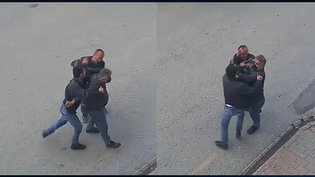 Yol verme kavgası: Tekme ve yumruklar havada uçuştu
