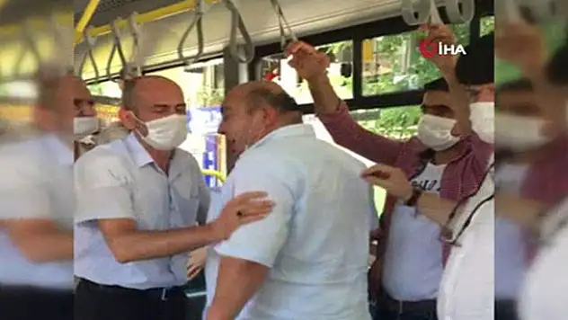 Yolcu ile otobüs şoförü arasında 'yanıma kimse oturmasın' tartışması