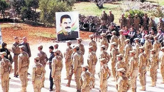 YPG'den Apo posteri altında yemin