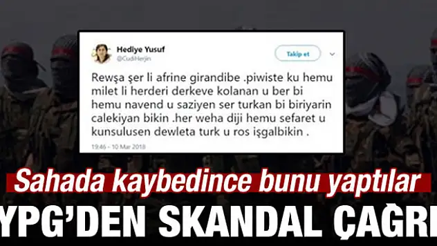 YPG sahada kaybedince Avrupa'ya sığındı!
