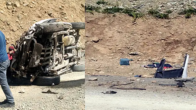 Yüksekova'da araç uçuruma yuvarlandı: 6 ölü
