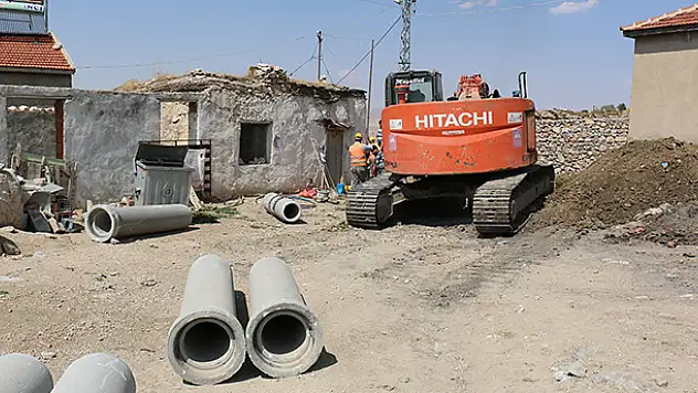 Yunak'ın 6 mahallesine 157 kilometre kanalizasyon şebekesi