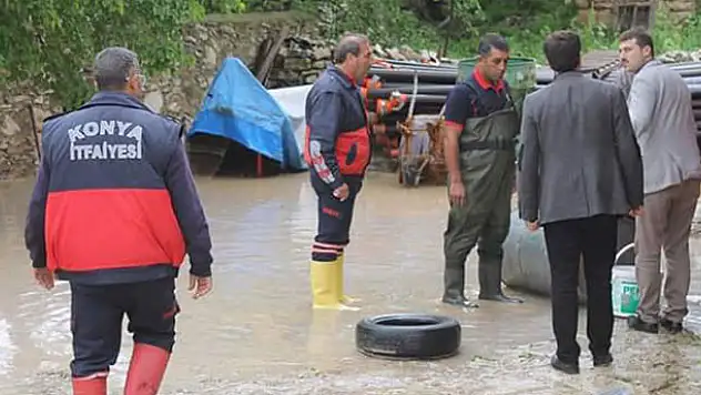 Yunak'ta yağış ve sel 2 milyonluk zarar verdi