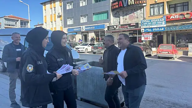 Yunak'ta kadına şiddete karşı bilgilendirme