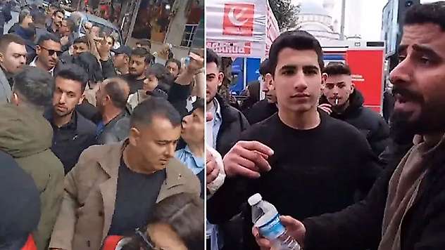 Zafer Partisi Genel Başkanı Ümit Özdağ'ın Esenyurt ziyareti sırasında gerginlik
