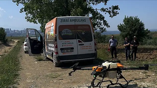 'Zirai ambulans' bitki sağlığı için tarlalarda
