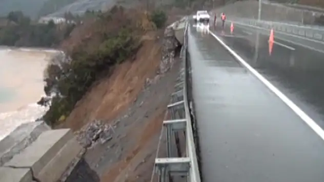 Zonguldak'ta heyelan