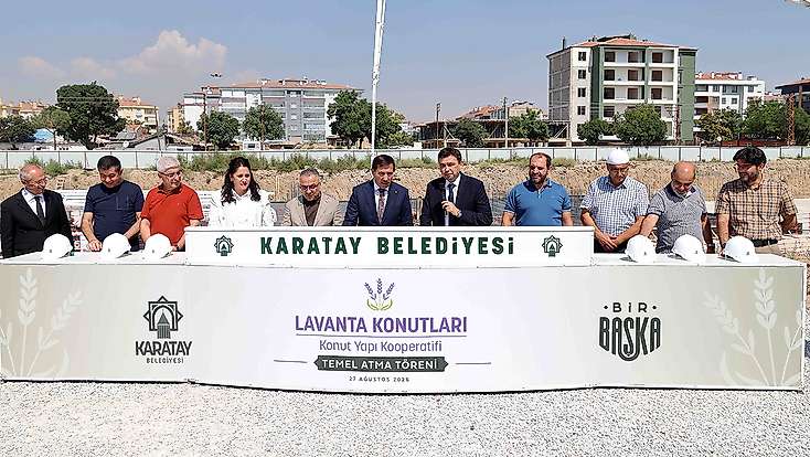 Karatay’da dev konut hamlesi, temelleri atıldı