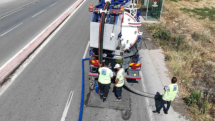 Konya’da 600 milimetrelik kanalizasyon hattında kapsamlı temizlik