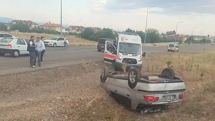 Konya'da ilginç bir kaza: 2 yaralı
