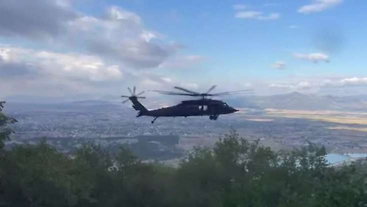Konya'da kayalıktan düşen kişi için helikopter operasyonu