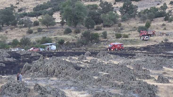 Konya’da korkutan orman yangını
