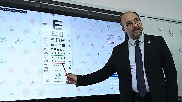 Konya’da öğrencilerin gözleri akıllı tahtayla taranacak