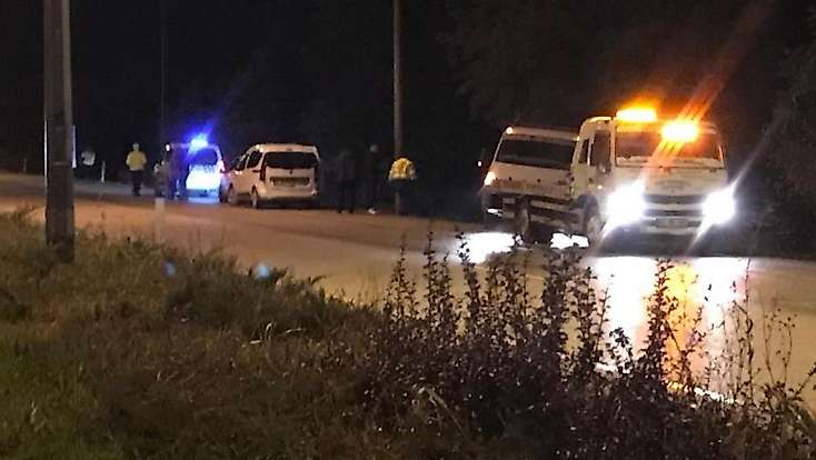 Konya’da tırın temas ettiği otomobil şarampole uçtu!
