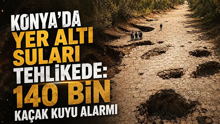 Konya'da yer altı suları tehlikede: 140 bin kaçak kuyu alarmı