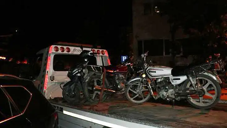 Konya'daki motosiklet sürücülerine ceza yağdı!