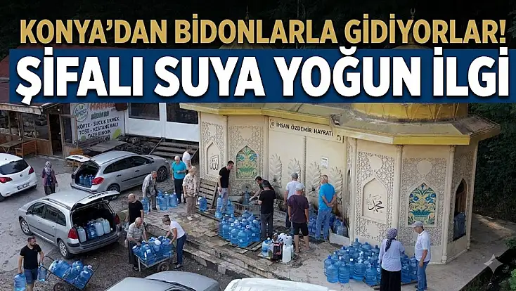 Konya’dan bile gidiyorlar! Ünü illeri aşan kaynak suyu