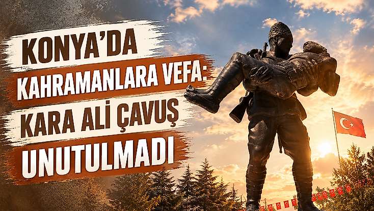 Konya'nın gururu baba-oğul şehadetlerinin 104. yılında anıldı