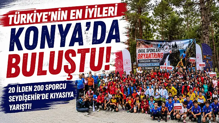 Konya, Türkiye Oryantiring Şampiyonası'na ev sahipliği yaptı