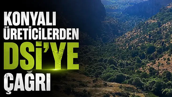 Konyalı üreticilerden DSİ’ye çağrı