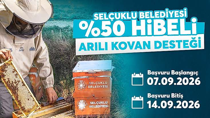 Selçuklu Belediyesi'nden çiftçiye %50 hibeli kovan desteği